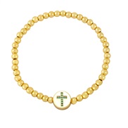 ( green)ins cross beads woman  fashion brief all-Purpose bracelet  occidental stylebrg