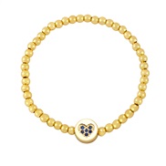 ( blue)gilded beadsins samll diamond love bracelet loversbrh