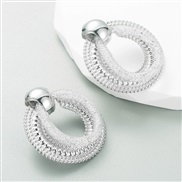 occidental style creative geometry Rhinestone series earrings woman Alloy diamond trend all-Purpose arring