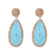 ( blue)Bohemia wind color earrings  classic drop retro earring