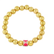( rose Red) gold bead...