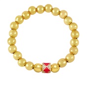 ( red) gold beads  oc...