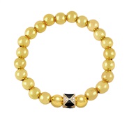 ( black) gold beads  occidental style Bohemian style color enamel bracelet womanbrh
