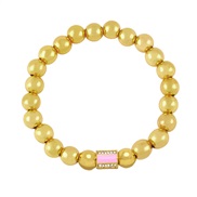 ( Pink) gildedmm beads bracelet woman  brief creative occidental style temperamentbrh
