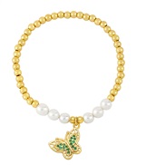 ( green)summer Pearl butterfly bracelet woman  occidental style temperament high samllbrh