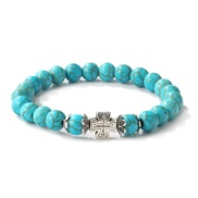 ethnic style blue turquoise bracelet man woman Bohemian style bracelet
