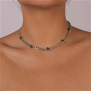 ( black)ikok  short style chain turquoise chain brief wind fashion necklace