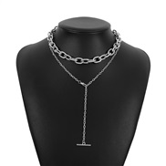 ( White K)occidental style long style chain chain Y wind necklace fashion geometry
