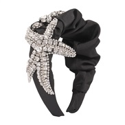 ( black)F occidental style exaggerating personality starfish eadband  Cloth retro palace wind diamond eadband