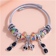 occidental style fashion MetalOL same style concise beads fashion bangle