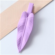 ( purple)Korean style new woman frosting color Metal hair clip all-Purpose leaves temperament