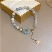 (  Bracelet    green) wind geometry Pearl Opal love cat bracelet fashion woman