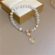 (  Bracelet    gray) wind geometry Pearl Opal love cat bracelet fashion woman