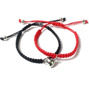 (BR )occidental style wind weave lovers rope bracelet  love Alloy buckle lovers bracelet R
