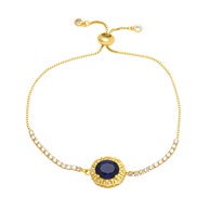 ( blue)occidental style samll bracelet lady brief fashion all-Purpose elegant diamond geometry big zircon braceletbrg