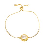 ( white)occidental style samll bracelet lady brief fashion all-Purpose elegant diamond geometry big zircon braceletbrg