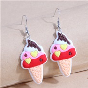 Korean style fashion concise sweet personality earrings