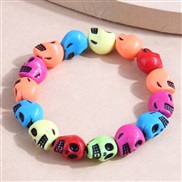 occidental style fashion concise color skull personality temperament bracelet