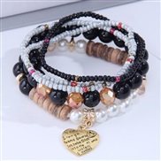 occidental style fashion Bohemia noble wind beads love personality woman multilayer bracelet