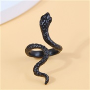 occidental style fashion concise black snake opening ring