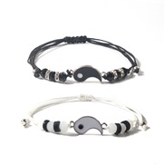 ( black)black fashion bracelet  handmade weave lovers bracelet R