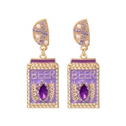 (purple)earrings occi...