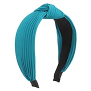 ( blue)F occidental style wind retro Stripe pure color Headband  Cloth lady Headband