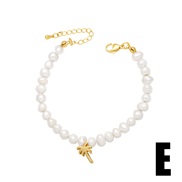 (E) Pearl bracelet samll high retroins wind love Five-pointed star braceletbrk