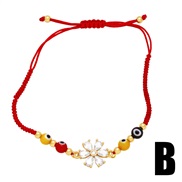 (B) eyes bracelet woman  rope weave eyes Beads braceletbrk