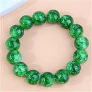 Fashion simple crack green turquoise temperament women bracelet