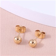 5mm fashion sweetOL concise personality ear stud
