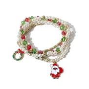 (BR81  1)christmas beads beads bracelet hristmas anta harms racelet R