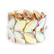 ( Golden color) occidental style luxurious fashion all-Purpose fully-jewelled elasticity bangle  bracelet