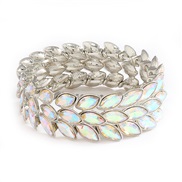 (silvery color )occidental style  creative fashion luxurious embed Rhinestone elasticity bangle bracelet