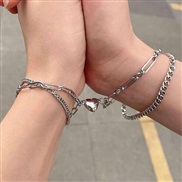 (55857 1) creative love bracelet lovers buckle bracelet lovers bracelet