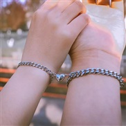 (5616  1) creative love bracelet lovers buckle bracelet lovers bracelet