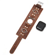 (coffeeg 42/44MM) apple watchband head layer Cowhide real leather watchbandmmiwatch watch belt