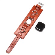 ( brown42/44MM) apple watchband head layer Cowhide real leather watchbandmmiwatch watch belt