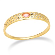 ( Pink)occidental style fashion retro geometry bangle personality all-Purpose embed color zirconbrk