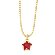 ( red) star necklace ...