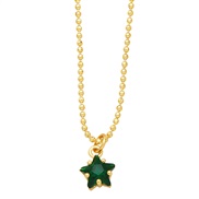 ( green) star necklac...