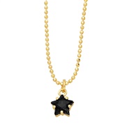 ( black) star necklac...