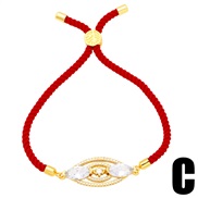 (C)  creative love rope weave bracelet fashion braceletbrk