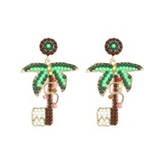 samll style Alloy diamond tree earrings  creative customs earring