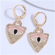high quality fashion bronze eyes concise personality earring buckle
