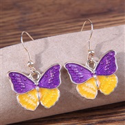 fashion concise sweetOL butterfly personality earrings