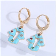 fashion sweetOL concise color personality temperament earring buckle