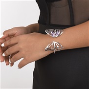 ( White K) woman hollow butterfly embed bangle  brief wind fashion elegant samll style