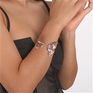 ( Gold) woman hollow butterfly embed bangle  brief wind fashion elegant samll style