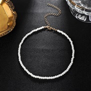(4mm) occidental style Pearl necklace brief fashion chain more size clavicle chain  retro Ladies wind chain